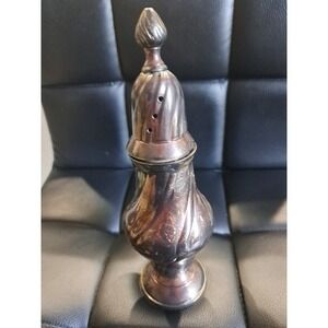 Vintage Silver Sugar‎ Caster Made in India 8" Tall Heavy.